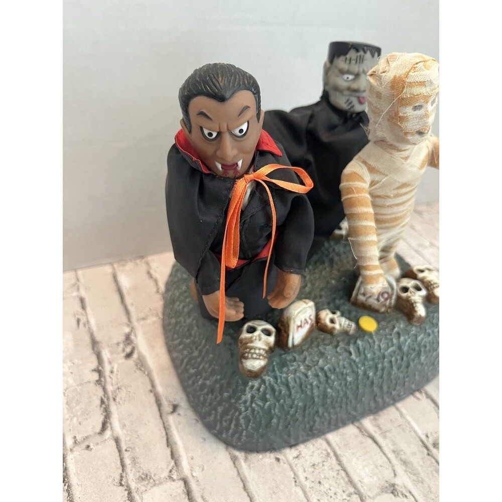 Original 1997 Gemmy Monster Mash Trio Animated Halloween Prop Decoration Works - Picture 5 of 10